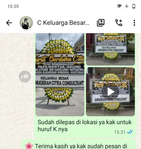 Pengiriman Papan Bunga Duka Tambakrejo Purworejo